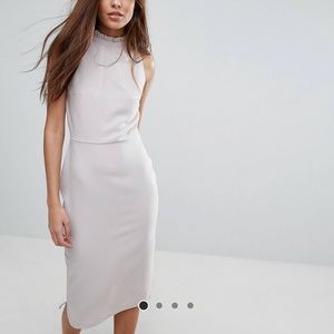 Alter high neck Pencil dress